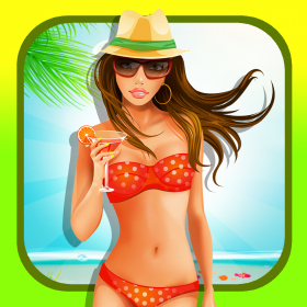 couverture jeu vidéo Bikini Beach Babe Jump: Run On the Hot Sand