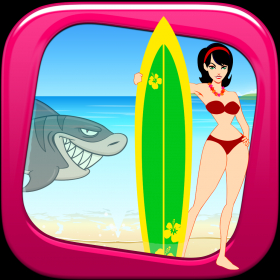 couverture jeu vidéo Bikini Beach Shark Jump Escape Pro