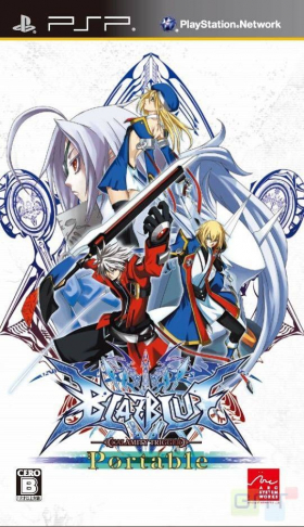 couverture jeu vidéo Blazblue Portable