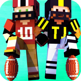 couverture jeu vidéo Block American Football 3D - Touchdown Multiplayer Sport Mine Mini Game