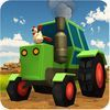couverture jeu vidéo Blocky Farming Simulator USA Tracteur Plow récolte