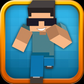 couverture jeu vidéo Blocky Runner Bro 3D - A Mini Mine Crafting Fortress Roads Story : Top Casual Survival Games