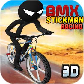 couverture jeu vidéo BMX Stickman Racing ( Offroad 3D Stick man Bike Racing on Mountains,Hills,Ice road )