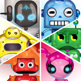 couverture jeu vidéo Bob max the robot.s Clever geared robbery puzzle - steel bot vs star admiral trambo at derby edition