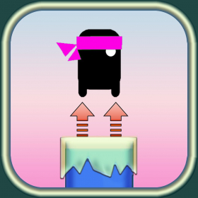couverture jeu vidéo Bounce Ninja - Spring and jump temple rocks By Best Free Games !