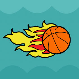 couverture jeu vidéo Bouncy Flaming Basketball - Flap Through The Pipes