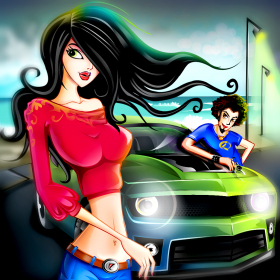 couverture jeux-video Boys Meet Girls : Décapotable pour l'été & voiture musclée - Gold