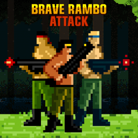 couverture jeu vidéo Brave Rambo Attack - Fighting the Evil Enemy in Dark Forest