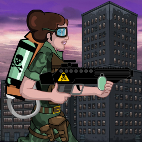couverture jeux-video Bravo la Force Soldier - Dernier homme debout dans une ville champ de bataille.