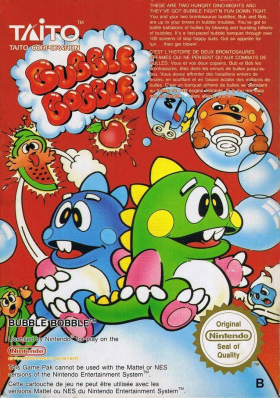 couverture jeu vidéo Bubble Bobble