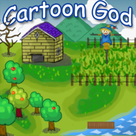 couverture jeu vidéo Cartoon God
