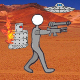 couverture jeu vidéo Cartoon Robot Battlefield HD