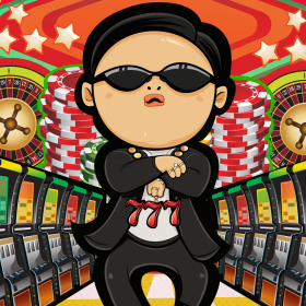 couverture jeu vidéo Casino Musique Machine A Sous:PSY in Vegas Strip Party