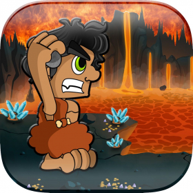 couverture jeu vidéo Caveman Crusher - Lava Troglodyte Problème Fire Man JEU GRATUIT