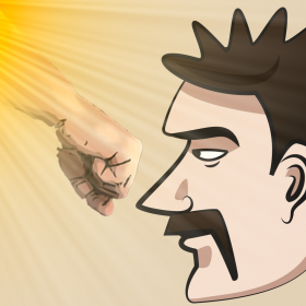 couverture jeu vidéo Celeb Smash - Dentist fist. Help the celebrity to look like a tomato.