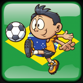 couverture jeu vidéo Champion du monde de football Brésil (attraper toutes les balles et gagner la coupe)