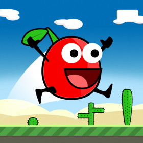 couverture jeu vidéo Cherry Triple Jump & Run - Really Hard and Addicting One Touch Platformer