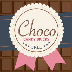 couverture jeu vidéo Chocolate Candy Bricks: Delicious 2048 version with chic graphics
