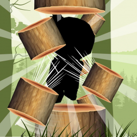 couverture jeu vidéo Chopping Logs - ninja