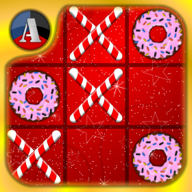 couverture jeu vidéo Christmas XO - Classic Tic Tac Toe Game, Candy Canes vs Sweet Donuts
