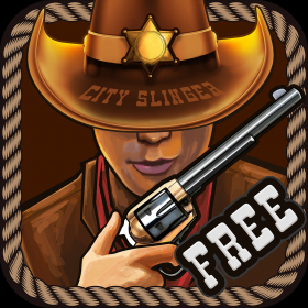 couverture jeu vidéo City Slinger Western Shootout - Cowboys &amp; Outlaws Gun Fight FREE