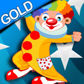 couverture jeu vidéo Clown en colère tir ballon de couleur - édition d'or