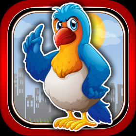 couverture jeu vidéo Colère Oiseaux de Bleu Invasion de la Ville Pro - Un Jeu de Fracas Boulet de Démolition Physique