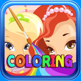 couverture jeu vidéo Coloring Page For Girls Princess Edition