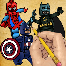 couverture jeu vidéo Comment dessiner: Superheroes for Lego
