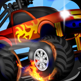 couverture jeu vidéo Cop Monster Trucks Vs Zombies Pro - Desert Police Fast Shooting Racing Game