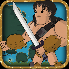 couverture jeu vidéo Coureur barbare médiéval – Jeu amusant de ramassage en plates-formes gratuit