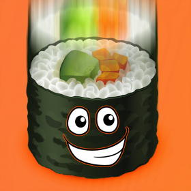 couverture jeu vidéo Course à la chute de sushis ZX - Drôle de défi de fuite alimentaire
