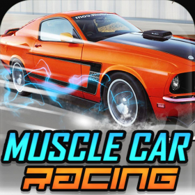 couverture jeu vidéo course de voiture de muscle