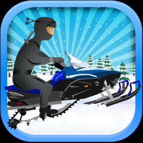 couverture jeu vidéo Course du guerrier ninja de l’âge de glace PAID - ligue de rallye motoneige à grande vitesse