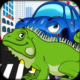 couverture jeu vidéo Course folle de reptiles – Course rapide en s’échappant et en esquivant dans l’autoroute payé