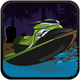 couverture jeu vidéo Course Haunted Jet Ski au lac toxique PRO