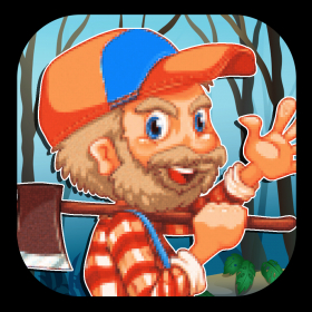 couverture jeu vidéo Course rapide bois Logger Rush - Aventure épique de  bûcheron en forêt