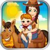 couverture jeu vidéo Cowgirl Mommy's Newborn Baby Doctor - my salon nurse games!