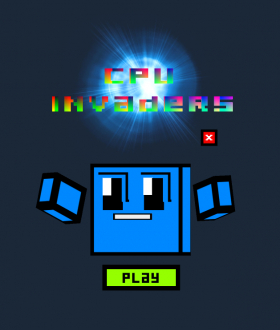 couverture jeu vidéo CPU Invaders