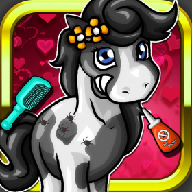 couverture jeu vidéo Crazy Dirty Messy Ponies & Horses - Free Makeover Games for Girls & Boys