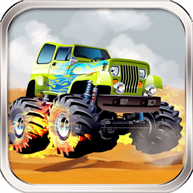 couverture jeu vidéo Crazy Monster Truck Dirt Race Free - Fun Road Trip Warrior Racing