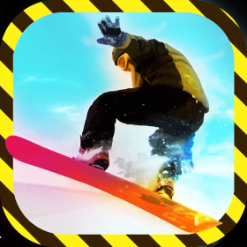 couverture jeu vidéo Crazy Tracks Snowboard - Slalom Slope Snowboarding Game