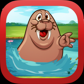 couverture jeu vidéo Défi de nourrir le morse paresseux - Incroyable Parc d&#039;Animaux marins mangeur Veggie