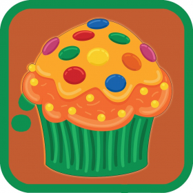 couverture jeu vidéo Délicieux Cupcakes Frenzy – Le jeu de sauvetage du panier de délice