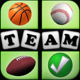 couverture jeu vidéo Deviner l'équipe Guess The Team Pro Basketball Baseball Football