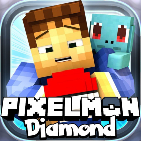 couverture jeu vidéo DIAMOND (PIXELMON Edition) - Hunter Survival Mini Block Game with Multiplayer