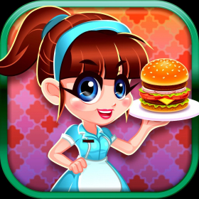couverture jeu vidéo Diner Cafe - Fastfood Manager and Chef: Serve Burger, Pizza and Fries!