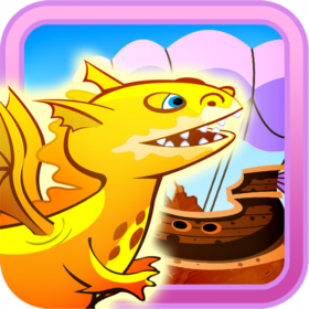 couverture jeu vidéo Dinosaure heureux Rex: Ballon Ship War HD - Happy Dinosaur Rex: Balloon Ship War HD