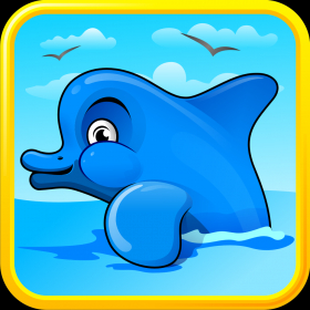 couverture jeu vidéo Dolphin Dash : Shark Hunter Edition