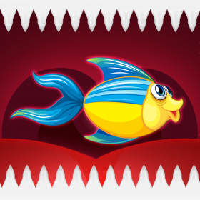 couverture jeu vidéo Don't be eaten by the shark - little fish challenge